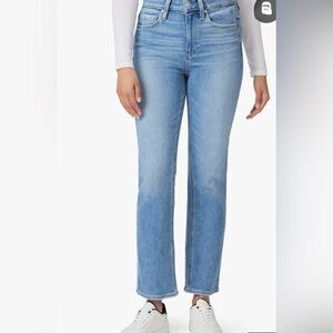 NWT Paige Cindy High Rise Exposed Button Fly Crop Jeans Size 33/16